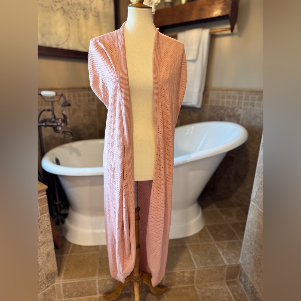Kate & Mallory Peach Knit Cardigan size small